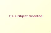 C++ Object Oriented 1. Class and Object The main purpose of C++ programming is to add object orientation to the C programming language and classes are.
