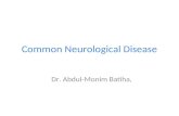 Common Neurological Disease Dr. Abdul-Monim Batiha,