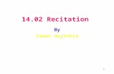 1 14.02 Recitation By Samer HajYehia 2 The Short Run I.Course Introduction II.Mathematical Background III.Real vs. Nominal & Growth Rate IV.National
