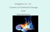 Chapters 11 / 12 Causes of Chemical Change And Gas Behavior.
