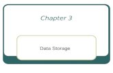 Chapter 3 Data Storage. Media Storage Main memory (Electronic Memory): Stores data currently being used Is made of semiconductor chips. Secondary Memory.