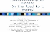 Railway and Electricity Restructuring in Russia: On the Road to … Where? Russell Pittman Antitrust Division, U.S. Department of Justice, and New Economic.