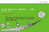 Lean Service Update – CWU 29 th May 2012 IN CONFIDENCE.