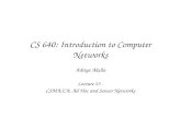 CS 640: Introduction to Computer Networks Aditya Akella Lecture 23 - CSMA/CA, Ad Hoc and Sensor Networks.