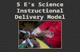 5 E’s Science Instructional Delivery Model. 5 E’s Science Instructional Model for Multiple-day Lessons Engage Explore Extend Evaluate Explain.