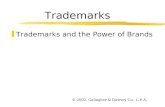 Trademarks zTrademarks and the Power of Brands © 2002, Gallagher & Dawsey Co., L.P.A.