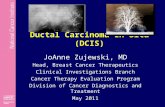 Ductal Carcinoma In Situ (DCIS) JoAnne Zujewski, MD Head, Breast Cancer Therapeutics Clinical Investigations Branch Cancer Therapy Evaluation Program Division.