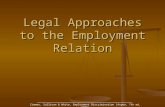 Legal Approaches to the Employment Relation Zimmer, Sullivan & White, Employment Discrimination (Aspen, 7th ed, 2008)