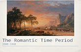 The Romantic Time Period 1800-1860. Pretend you are describing the image (Crossing the Plains or The Oregon Trail by Albert Beirstadt) to a blind person.