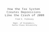 How the Tax System Creates Depressions Like the Crash of 2008 Fred E. Foldvary Dept. of Economics, Santa Clara University.