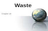 Waste Chapter 19. Solid Waste Objectives 1.Name one characteristic that makes a material biodegradable. 2.Identify two types of solid waste. 3.Describe.