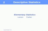 Larson/Farber Ch 2 Elementary Statistics Larson Farber 2 Descriptive Statistics
