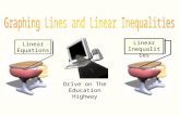 Linear Equations Linear Inequalities Drive on The Education Highway.