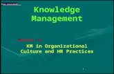1 Knowledge Management Module ii KM in Organizational Culture and HR Practices Rami Gharaibeh ©
