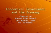Economics: Government and the Economy Chapter 14 Hoover High School Des Moines, Iowa Mr. VanVleet.
