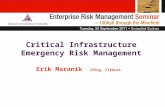 Critical Infrastructure Emergency Risk Management Erik Maranik CPEng, FIEAust.