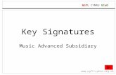 NGfL CYMRU GCaD  Key Signatures Music Advanced Subsidiary.