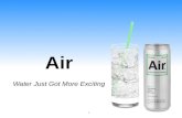 1 Air Water Just Got More Exciting. 2 Concept / Positioning.