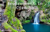 Environment in Córdoba. Environment means everything that surrounds a living or specially conditioned living circumstances of living things. It includes.