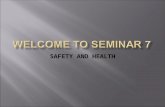 SAFETY AND HEALTH.  Employee Safety  National Patient Safety Goals  What is OSHA?  OSHA’s Role in Safety and Health.