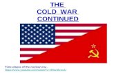 THE COLD WAR CONTINUED Time elapse of the nuclear era... .