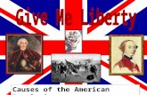Causes of the American Revolution During the early years of settlement, England ignored its colonies. Under the Navigation Acts, the colonists could.
