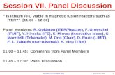 Panel Discussion ISLA-2011 April 27-29, 2011 Session VII. Panel Discussion “ Is lithium PFC viable in magnetic fusion reactors such as ITER?” [11:00 –