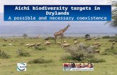 Aichi biodiversity targets in Drylands A possible and necessary coexistence Aichi biodiversity targets in Drylands A possible and necessary coexistence.