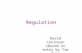 Regulation David Levinson (Based on notes by Tae Oum)