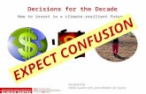 Decisions for the Decade How to invest in a climate-resilient future? Designed by Pablo Suarez and Janot Medler de Suarez EXPECT CONFUSION.