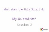 What does the Holy Spirit do Why do I need Him? Session 2.