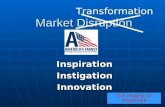 Market Disruption InspirationInstigationInnovation Transformation THE POWER OF TOGETHER.