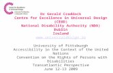 Dr Gerald Craddock Centre for Excellence in Universal Design (CEUD) National Disability Authority (NDA) Dublin Ireland  University.