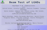 Hartmut F.-W. Sadrozinski,Beam Test of LGADs, 10th Trento, Feb. 2015 Beam Test of LGADs Hartmut F.W. Sadrozinski with Astrid Aster, Vitaliy Fadeyev, Patrick.