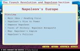 The French Revolution and NapoleonSection 3 Preview Main Idea / Reading Focus Napoleon’s Rise to Power Emperor Napoleon Faces of History: Napoleon Bonaparte.