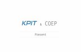 Present COEP &. kpit.com/sparkle Smart Solutions for Energy and Transportation Theme.
