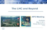 The LHC and Beyond APS Meeting Anaheim May 2, 2011 Sergio Bertolucci CERN LHC.