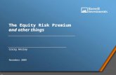 V908 1 The Equity Risk Premium and other things Craig Ansley November 2009.