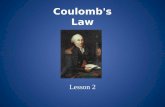 Coulomb's Law Lesson 2. Objectives explain, qualitatively, the principles pertinent to Coulomb’s torsion balance experiment. apply Coulomb’s law, quantitatively,