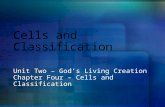 Unit Two – God’s Living Creation Chapter Four – Cells and Classification.