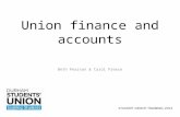 Union finance and accounts Beth Pearson & Carol Preece.