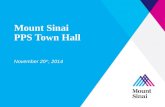 Mount Sinai PPS Town Hall November 20 th, 2014. State Updates.