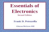 Essentials of Electronics Second Edition Frank D. Petruzella Glencoe/McGraw-Hill.