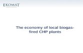 The economy of local biogas- fired CHP plants. I. Renewable energy from biomass Biogas Biogas is a product of the fermentation process caused by methane.
