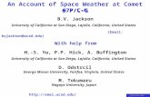 CASS/UCSD SALE 2014 An Account of Space Weather at Comet 67P/C-G H.-S. Yu, P.P. Hick, A. Buffington University of California at San Diego, LaJolla, California,
