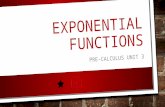 EXPONENTIAL FUNCTIONS PRE-CALCULUS UNIT 3. EXPONENTIAL GROWTH WHEN HAVE YOU SEEN EXPONENTIAL GROWTH IN A REAL-WORLD SITUATION? WHAT ARE SOME PROPERTIES.