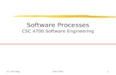 Dr. Tom WayCSC 47001 Software Processes CSC 4700 Software Engineering.