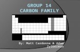 By: Matt Cardonne & Adam Zylberman. Group 14 Elements:  Carbon C 1s 2 2s 2 2p 2 or (He) 2s 2 2p 2  Silicon Si 1s 2 2s 2 2p 6 3s 2 3p 6 or (Ne) 3s 2.