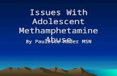 Issues With Adolescent Methamphetamine Abuse By Paulette Mader MSN.
