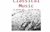 Classical Music 1750-1820. What makes music Classical? Dominance of the orchestra Clear and logical shape Balanced; symmetrical Homophonic Heroic themes.